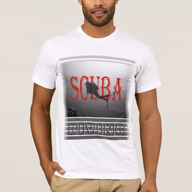 COOL SCUBA DIVER- DEEP UNDERWATER DIVING T-Shirt (Front)