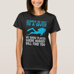 Cool Scuba Diving For Men Women Scuba Diver Underw T-Shirt