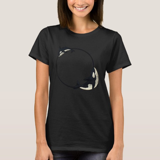 Cool Sea Animal Whale Orca Men Women Loves Orcas T-Shirt (Front)