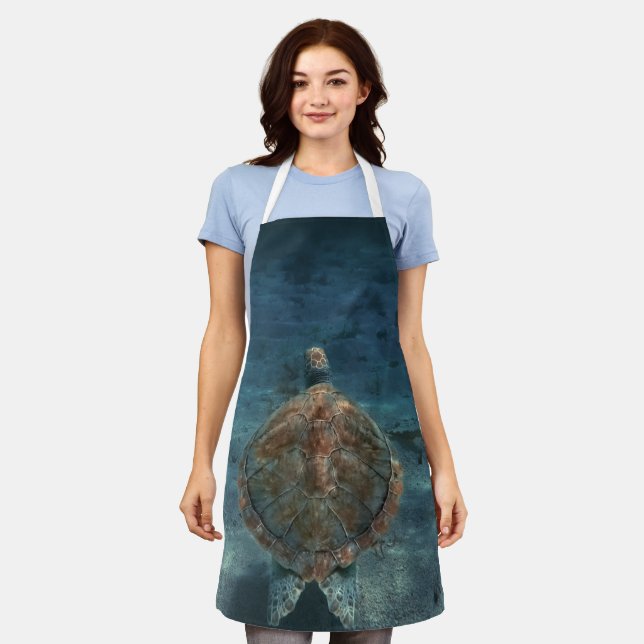 Cool Sea Creatures Apron (Worn)