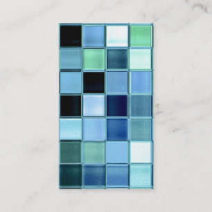 cool Sea Glass Mosaic custom business cards