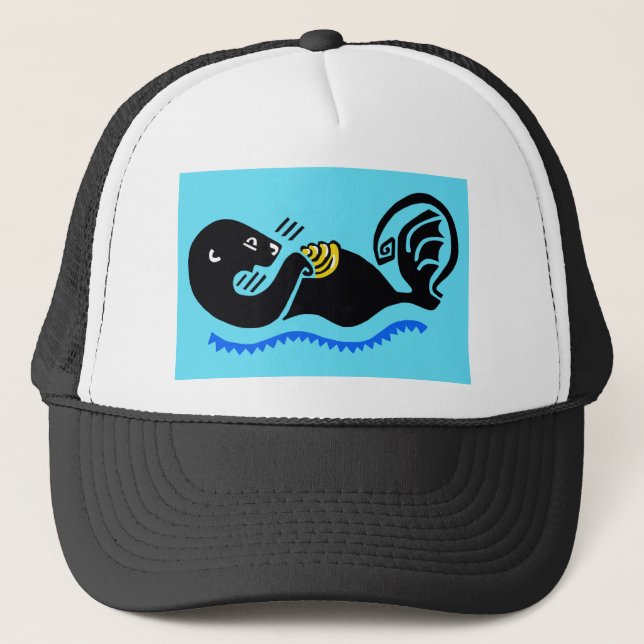 Cool  Sea OTTER - Endangered animal - Wildlife Trucker Hat (Front)