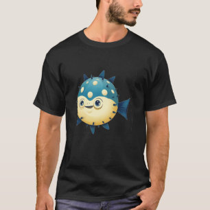 Cool Sea Puffer Fish for Kids and Toddler T-Shirt