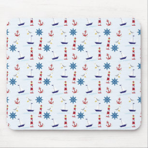 Cool Sea Symbols Mouse Mat