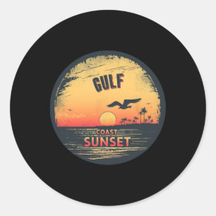 Cool Seabird With Gulf Coast Costume For Sunset Lo Classic Round Sticker