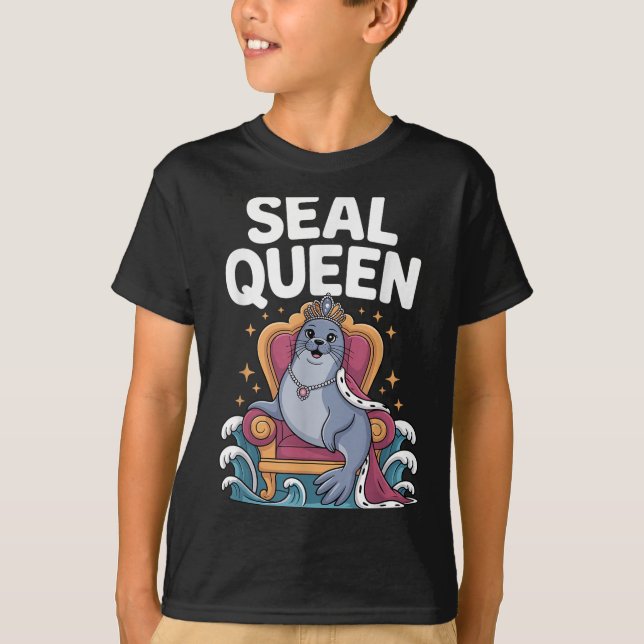 Cool Seal Art For Women Girls Mum Sea Lion Animal  T-Shirt (Front)