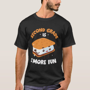 Cool Second Grade Is Smore Fun Kids Marshmallow Ca T-Shirt