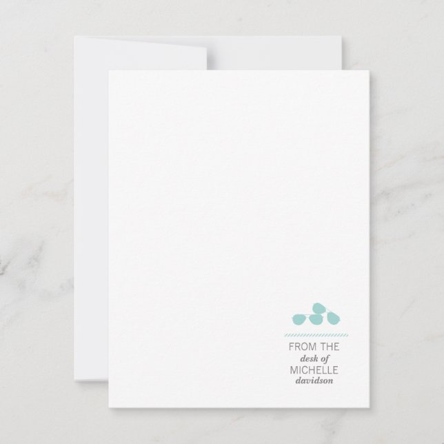 Cool Shades Aqua Blue Aviator Sunglasses Invitation (Front)