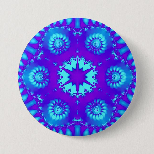 COOL! ~ Shades of Purple and Blue ~ Button (Front)