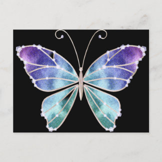 Cool Shades Rainbow Wings Butterfly Postcard