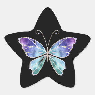 Cool Shades Rainbow Wings Butterfly Star Sticker