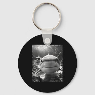 Cool Shark Animal Selfie  Key Ring