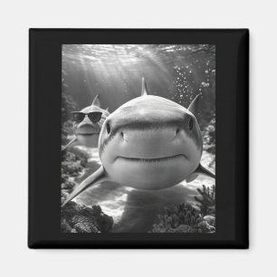 Cool Shark Animal Selfie  Magnet