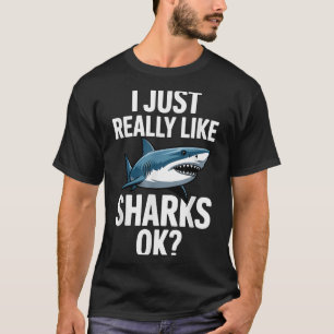 Cool Shark Art For Men Women Great White Hammerhea T-Shirt