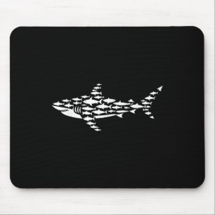 Cool Shark Art For Men Women Kids Boys Girls Shark Mouse Mat