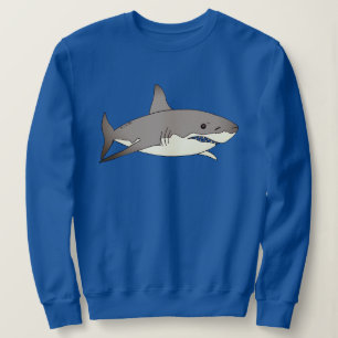 Cool Shark Cartoon Illustration   Sweatshirt