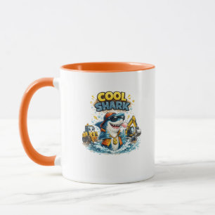 Cool Shark Construction Coffee Mug