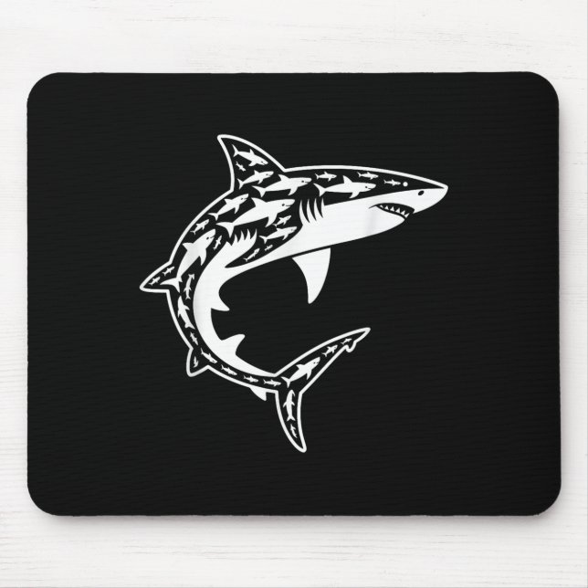 Cool Shark Costume For Men Women Kid Great White S Mouse Mat (Front)