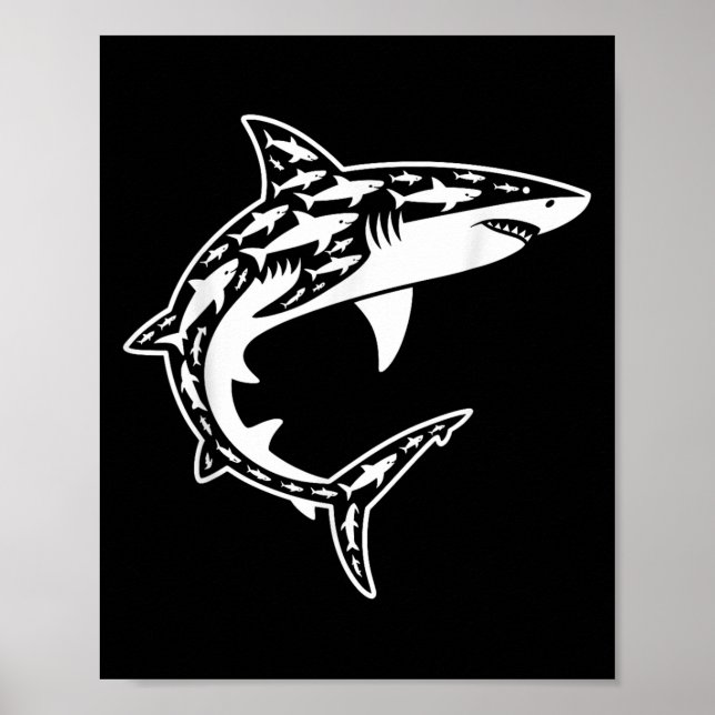 Cool Shark Costume For Men Women Kid Great White S Poster (Front)