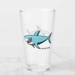 Cool Shark custom name pint glass