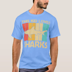 Cool Shark Design For Kids Boys Shark Ocean Animal T-Shirt