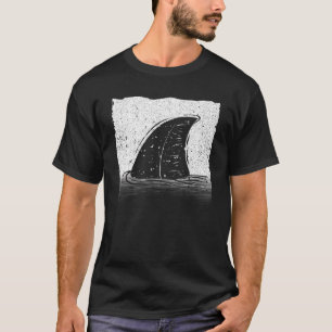 Cool Shark Fin For Men Women Shark Ocean Sharks Su T-Shirt