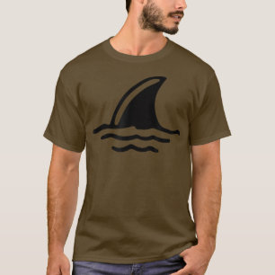 Cool Shark Fin TshirtFor Kids, Mens Womens Shark  T-Shirt