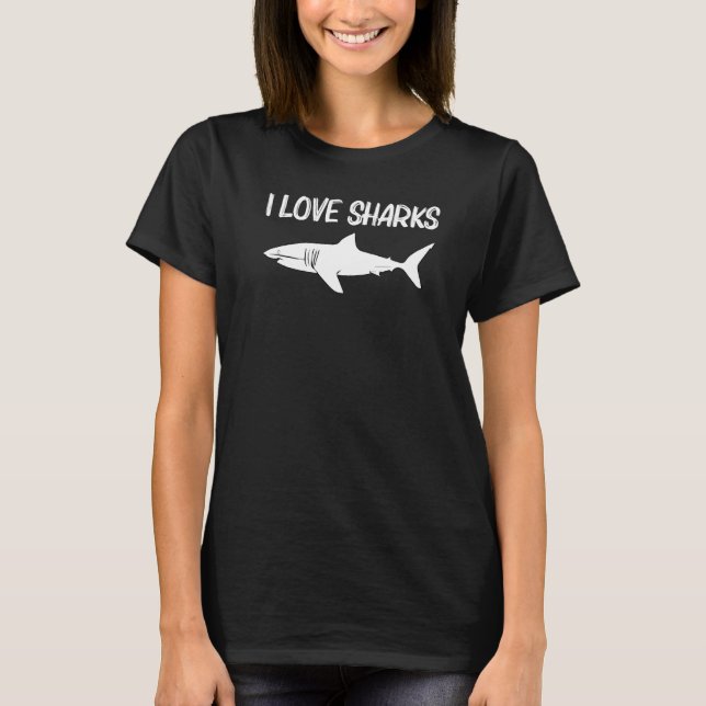 Cool Shark For Men Women Great White Megalodon Fis T-Shirt (Front)