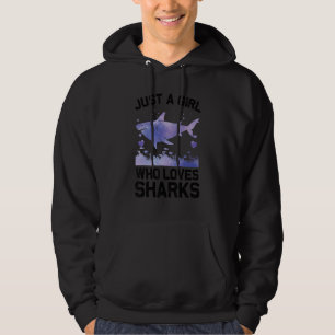 Cool Shark For Women Girls Kids Shark Whale Shark Hoodie