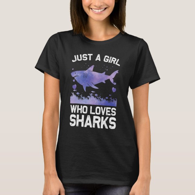 Cool Shark For Women Girls Kids Shark Whale Shark T-Shirt (Front)