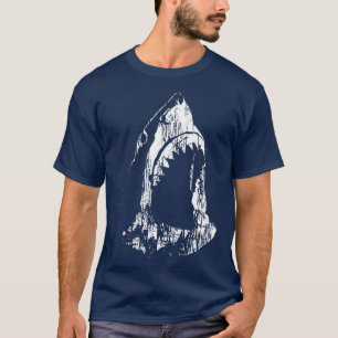 Cool Shark Graphic Sketch Graphic Ocean Fish Aquat T-Shirt