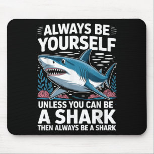 Cool Shark Novelty For Men Women Kids Shark Fan Sh Mouse Mat