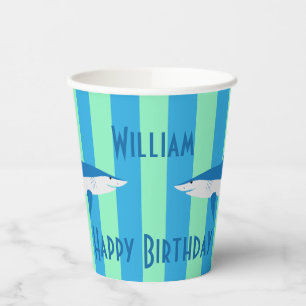 Cool SHARK Party Paper Cups 
