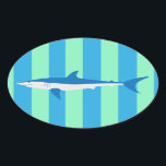 Cool SHARK Party Sticker<br><div class="desc">A shark birthday party? We have you covered! It's all here to celebrate with - paper plates,  napkins,  cups,  hats ,  balloons,  stickers and a banner!
Personalise / customise each to make the party very special.
The shark sticker is a must!</div>
