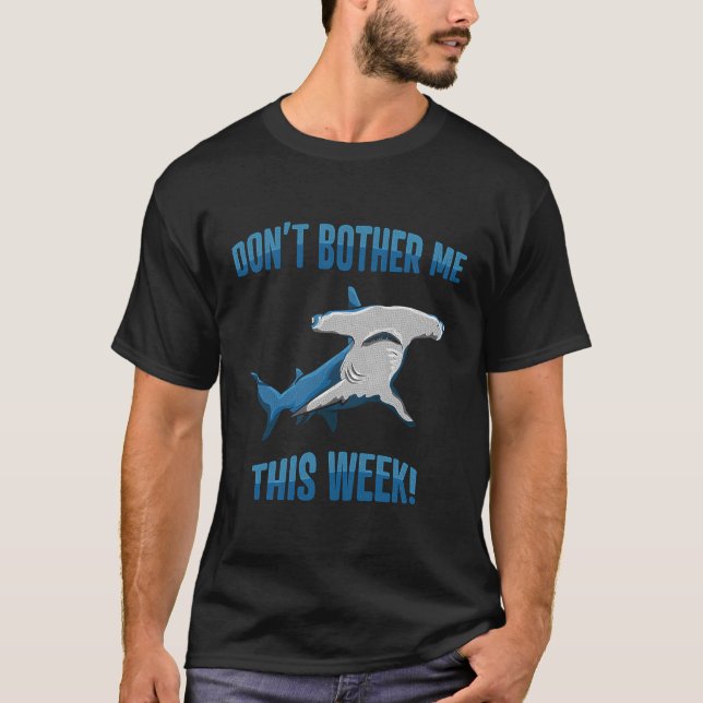 Cool Shark Shirts Men Women Boys Don'T Bother Me T (Front)