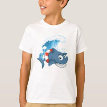 Cool Shark Splash kids T-Shirt Design for Kids