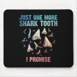 Cool Shark Teeth Art For Men Women Megalodon Tooth Mouse Mat