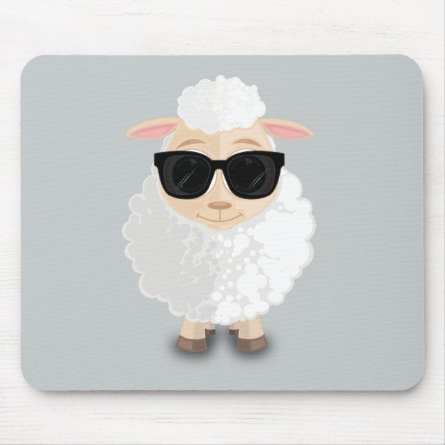 Cool Sheep Mouse Mat (Front)