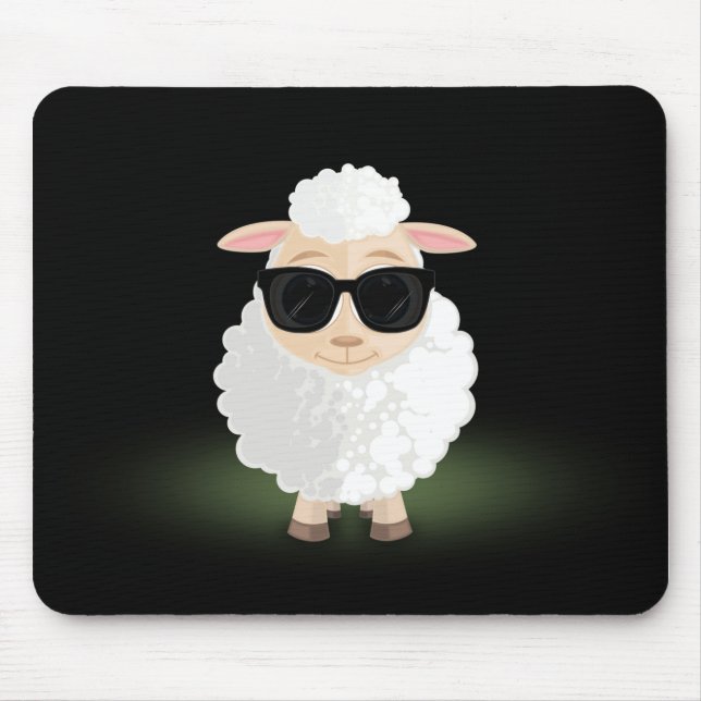 Cool Sheep Mouse Mat (Front)