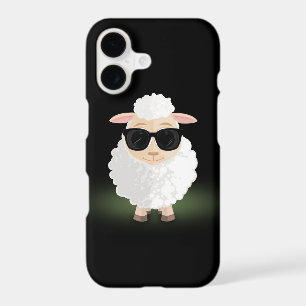 Cool Sheep Sunglasses Neon Green Aesthetic Cartoon