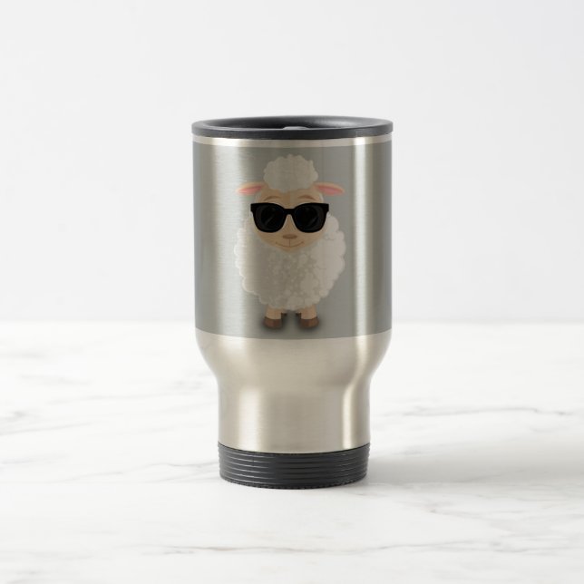 Cool Sheep Travel Mug (Center)