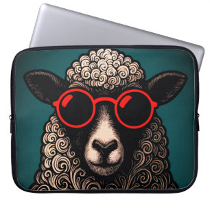 Cool Sheep Wall Art Laptop Sleeve