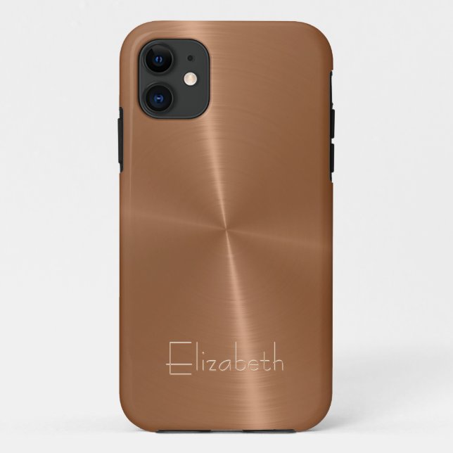 Cool Shiny Radial Steel Metal 2 Case-Mate iPhone Case (Back)