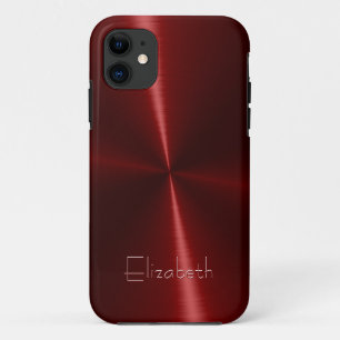Cool Shiny Radial Steel Metal iPhone 11 Case