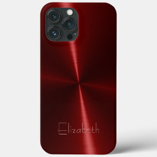 Cool Shiny Radial Steel Metal iPhone 13 Pro Max Case