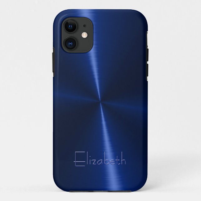 Cool Shiny Radial Steel Metal Case-Mate iPhone Case (Back)