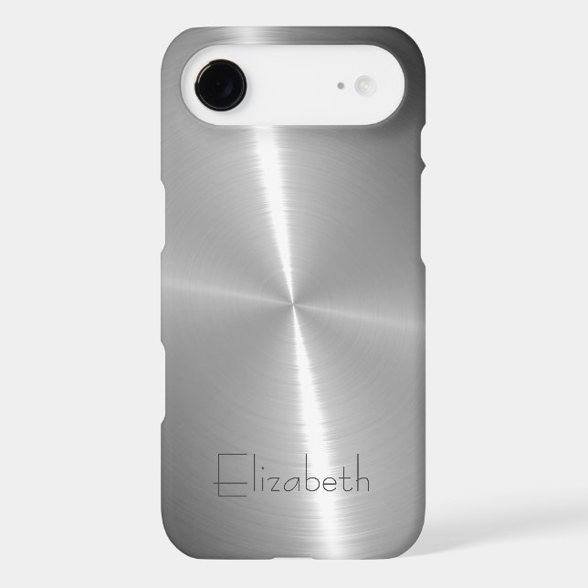 Cool Shiny Radial Steel Metallic Case-Mate iPhone Case (Back)