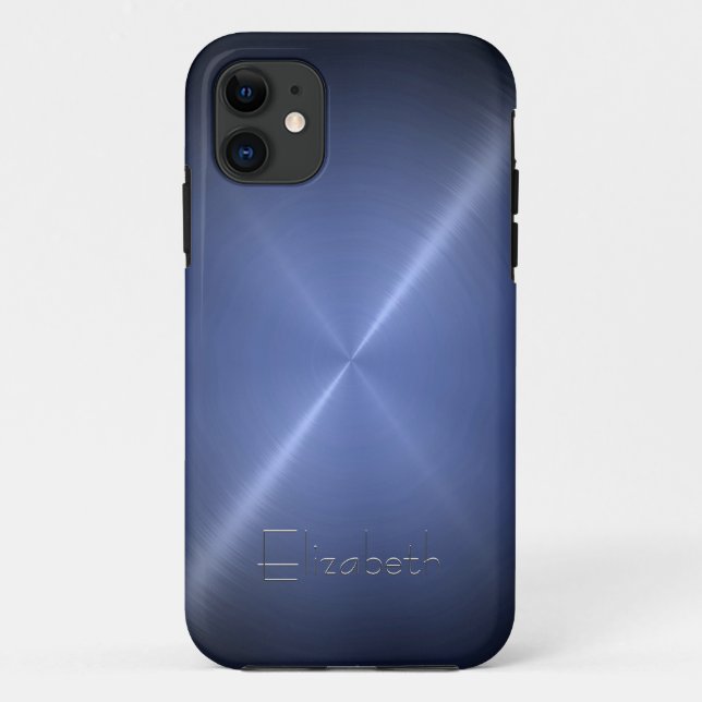 Cool Shiny Radial Steel Metallic Case-Mate iPhone Case (Back)