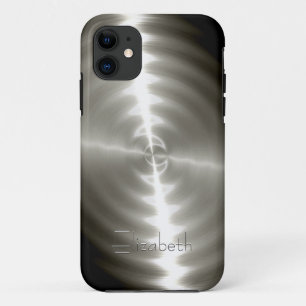 Cool Shiny Radial Steel Metallic iPhone 11 Case