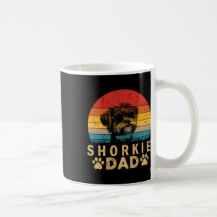 Cool Shorkie Dad Dog Lovers Paw Print Fathers Day Coffee Mug